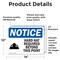 Signmission 10 in Height, 14 in Width, Vinyl Decal, Rectangle OS-2PACK-NS-D-1014-L-13244 - alternate 3